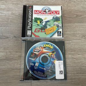 Monopoly & Crash Bandicoot 3: Warped PS1 (Sony PlayStation 1, 1998)